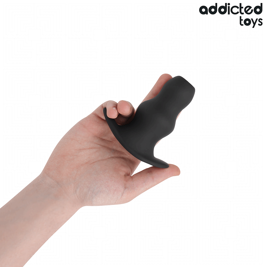 ADDICTED TOYS - HOLLOW ANAL PLUG SILICONE SIZE M 9.6 CM - NOCTURNA DESIRES