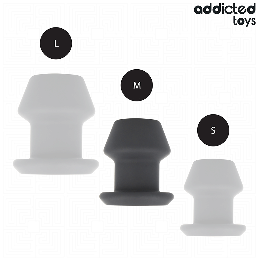 ADDICTED TOYS - EXTREME HOLLOW ANAL PLUG SILICONE SIZE M 8.7 CM - NOCTURNA DESIRES
