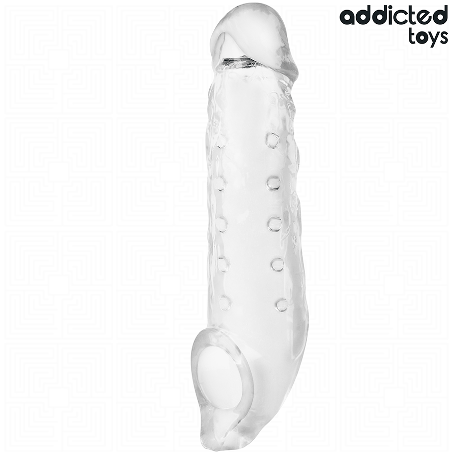 ADDICTED TOYS - TRANSPARENT PENIS EXTENSON SIZE S 23 CM - NOCTURNA DESIRES