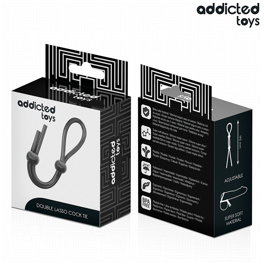 ADDICTED TOYS - SILICONE ROPE FOR THE DOUBLE LOOP PENIS - NOCTURNA DESIRES
