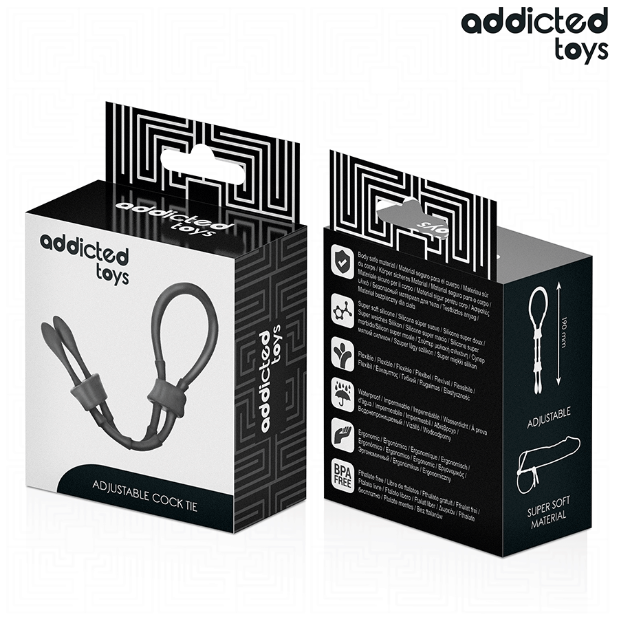 ADDICTED TOYS - ADJUSTABLE SILICONE ROPE FOR THE PENIS - NOCTURNA DESIRES