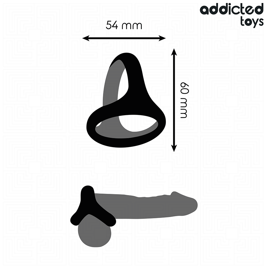 ADDICTED TOYS - THICK TRIPLE PENIS RING - NOCTURNA DESIRES