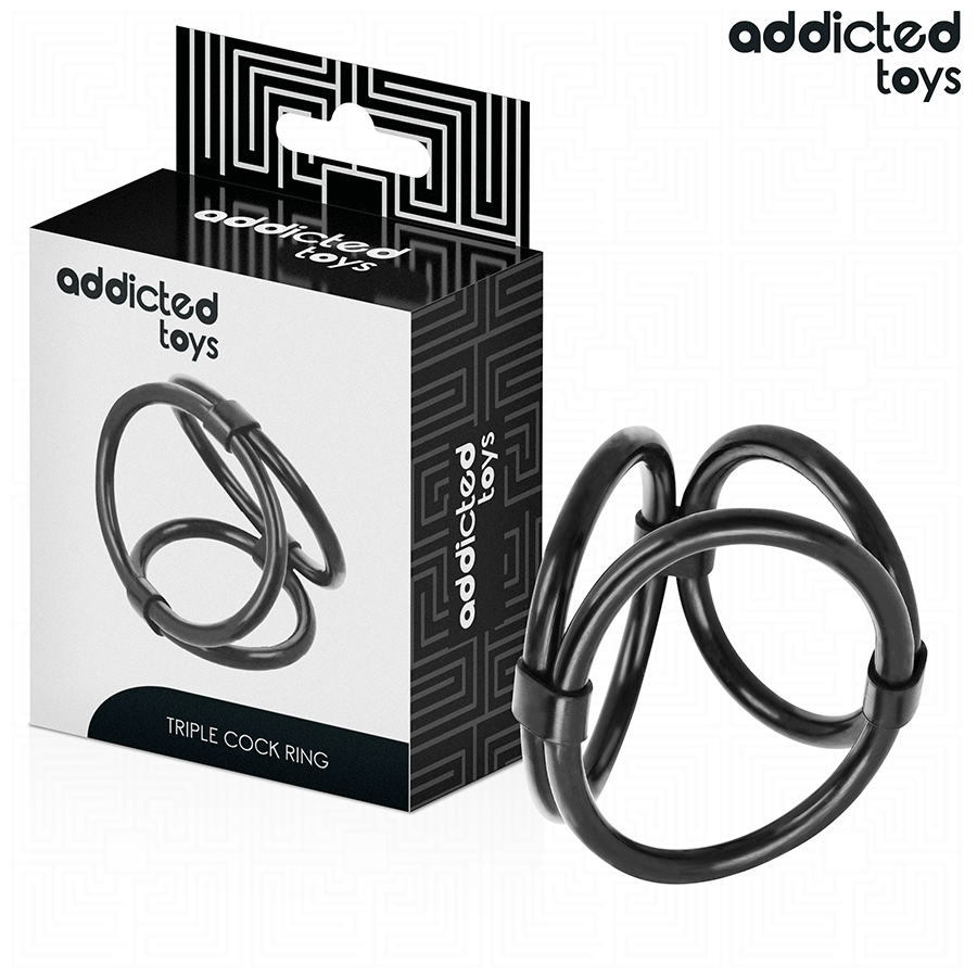 ADDICTED TOYS - TRIPLE PENIS RING - NOCTURNA DESIRES