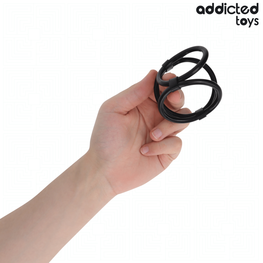 ADDICTED TOYS - TRIPLE PENIS RING - NOCTURNA DESIRES