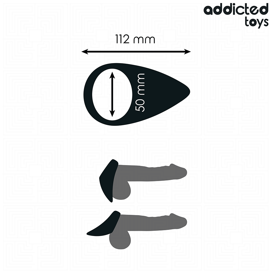 ADDICTED TOYS - TEAR SHAPED PENIS RING - NOCTURNA DESIRES