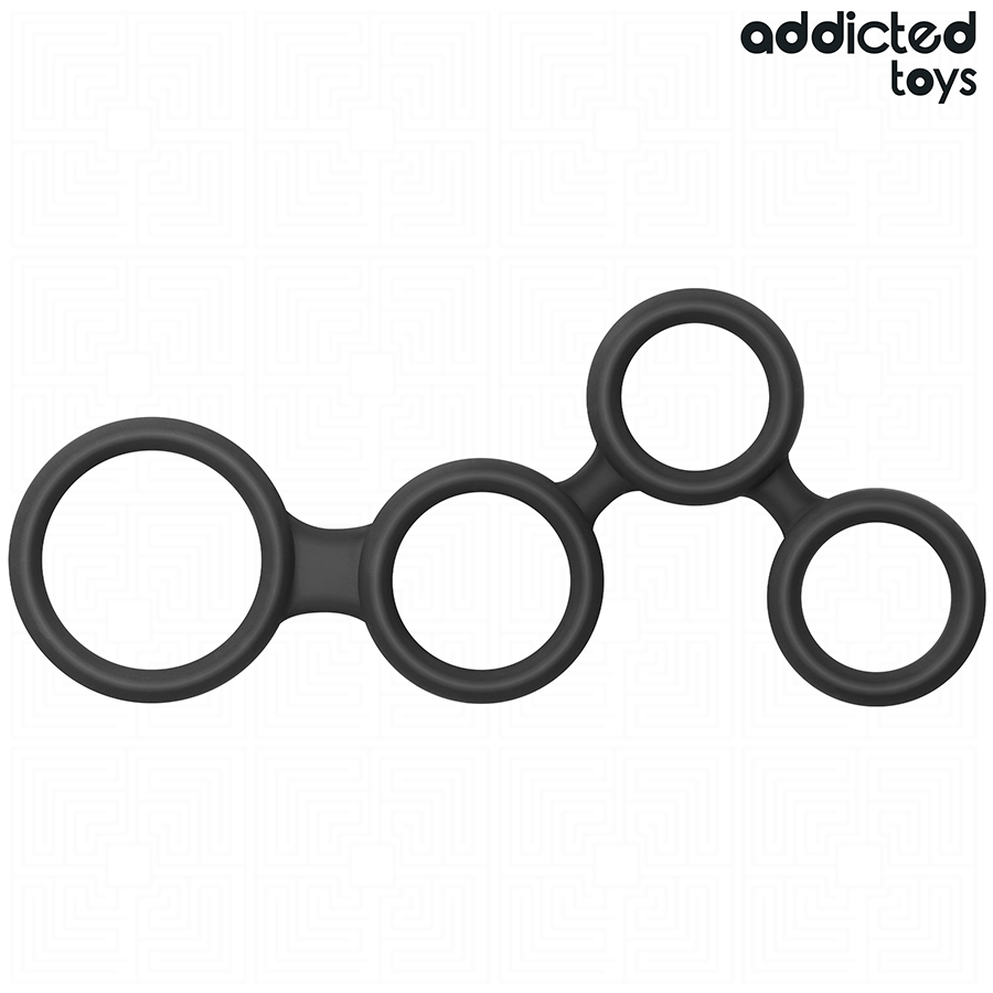 ADDICTED TOYS - PENIS RING WITH DIVIDERS FOR TESTICLES - NOCTURNA DESIRES