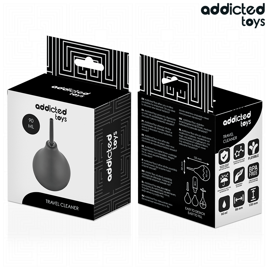 ADDICTED TOYS - TRAVEL ANAL CLEANER SIZE S 90 ML - NOCTURNA DESIRES