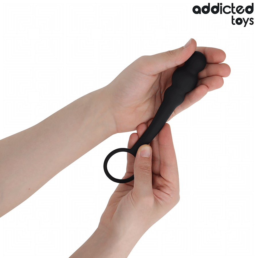 ADDICTED TOYS - ANAL PLUG WITH RING SILICONE MODEL 1 - NOCTURNA DESIRES