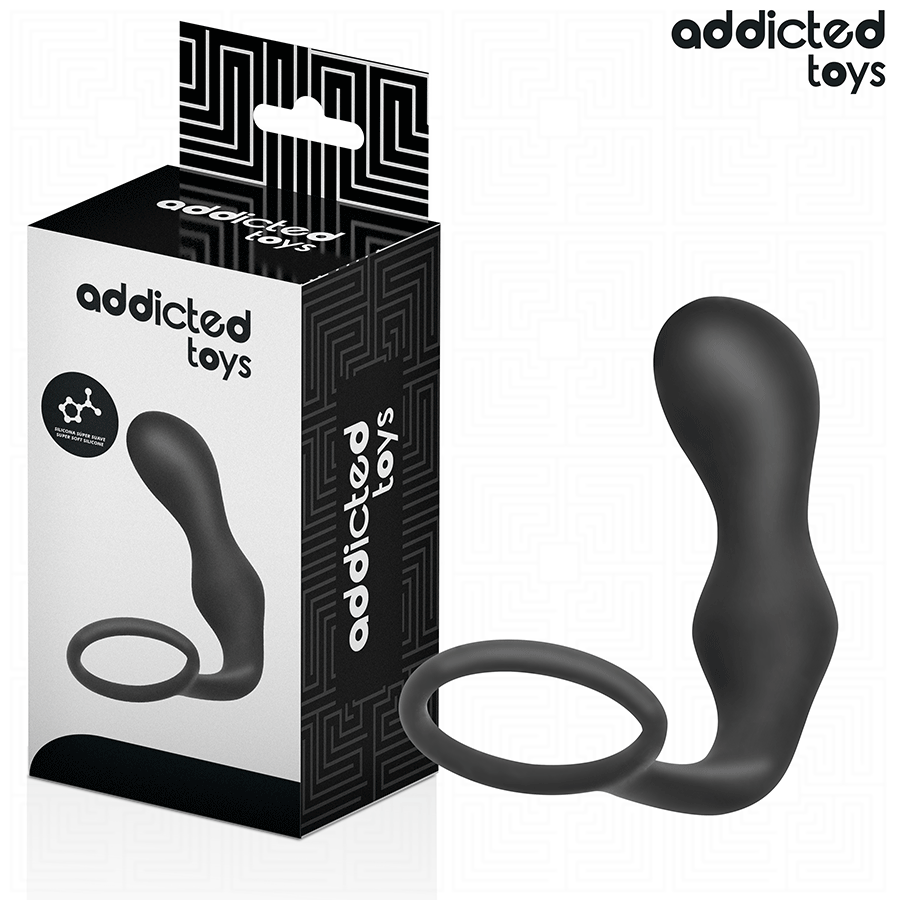ADDICTED TOYS - ANAL PLUG WITH RING SILICONE MODEL 3 - NOCTURNA DESIRES