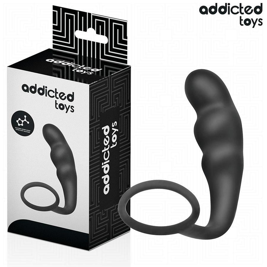 ADDICTED TOYS - ANAL PLUG WITH RING SILICONE MODEL 4 - NOCTURNA DESIRES