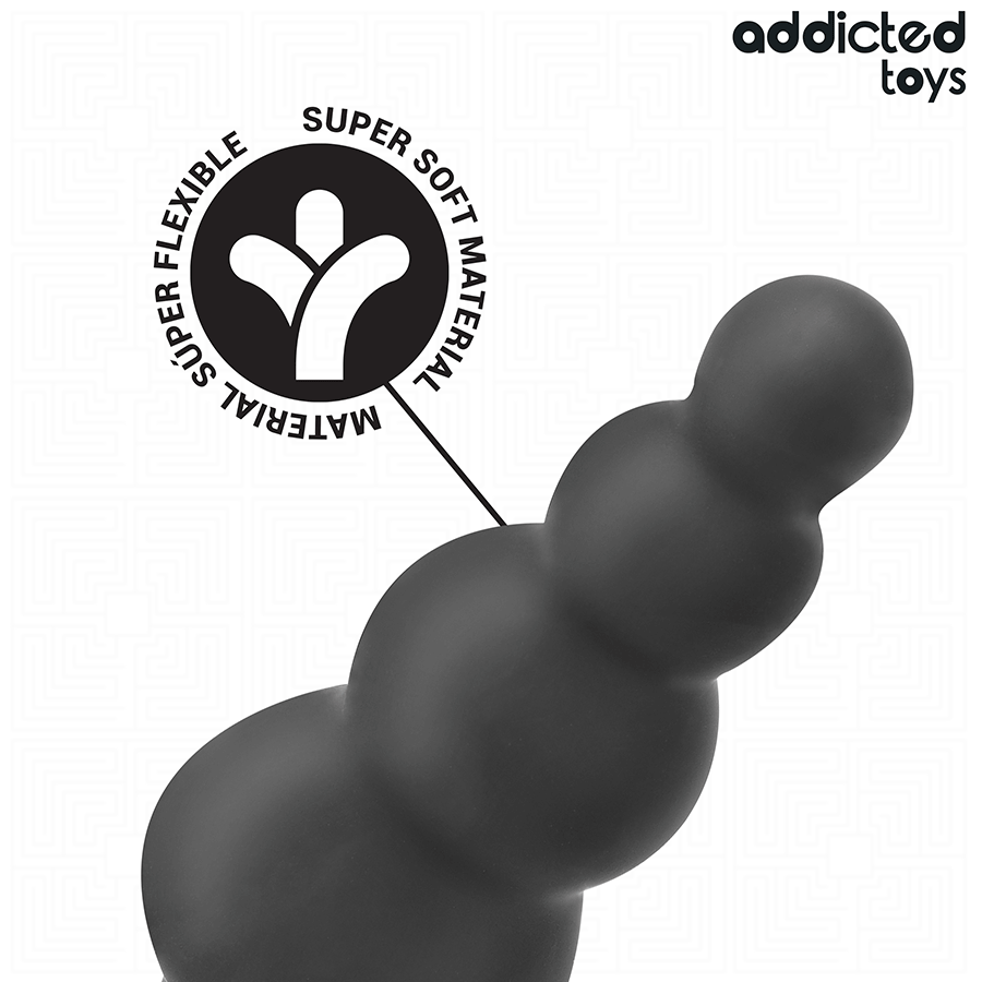 ADDICTED TOYS - ANAL PLUG WITH RING SILICONE MODEL 5 - NOCTURNA DESIRES