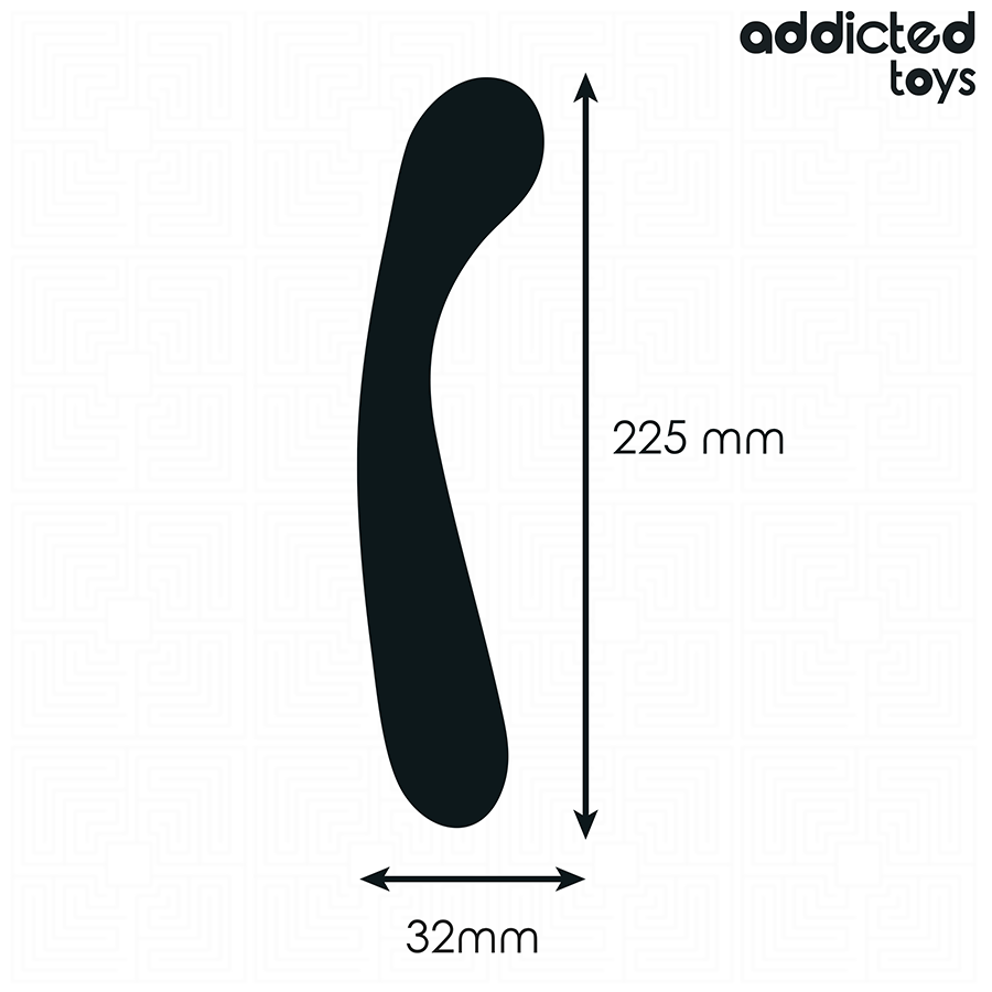 ADDICTED TOYS - DOUBLE ANAL MASSAGER SILICONE 22.5 CM - NOCTURNA DESIRES