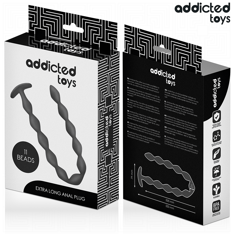 ADDICTED TOYS - EXTRA LONG SILICONE ANAL PLUG - NOCTURNA DESIRES