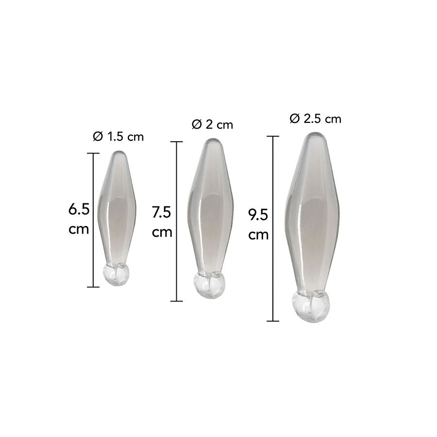 TOYJOY - ANAL PLAY 3-PIECE TRANSPARENT FINGER RIMMER - NOCTURNA DESIRES