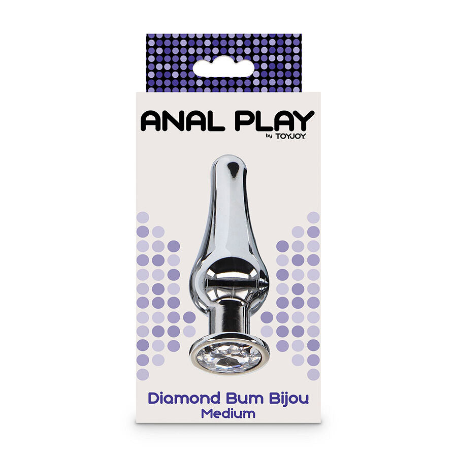 TOYJOY - ANAL PLAY DIAMOND BUM BIJOU MEDIUM ANAL PLUG - NOCTURNA DESIRES
