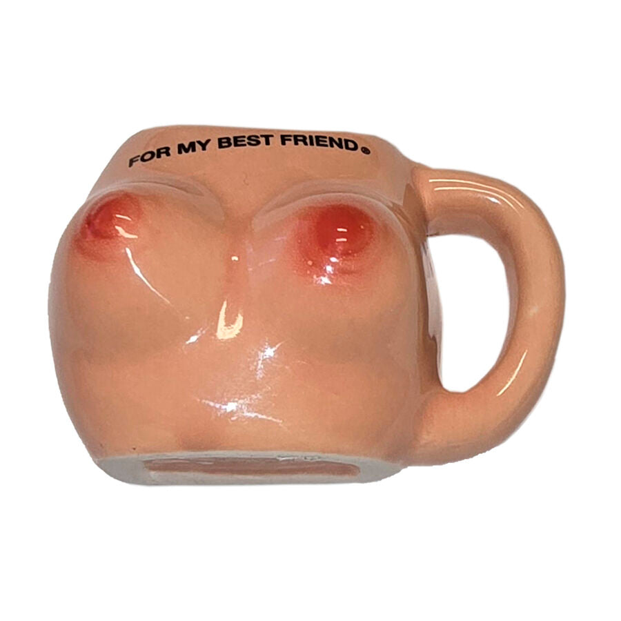 DIABLO PICANTE – BREAST MAGNET IN CERAMIC MUG “FOR MY BEST FRIEND” - NOCTURNA DESIRES