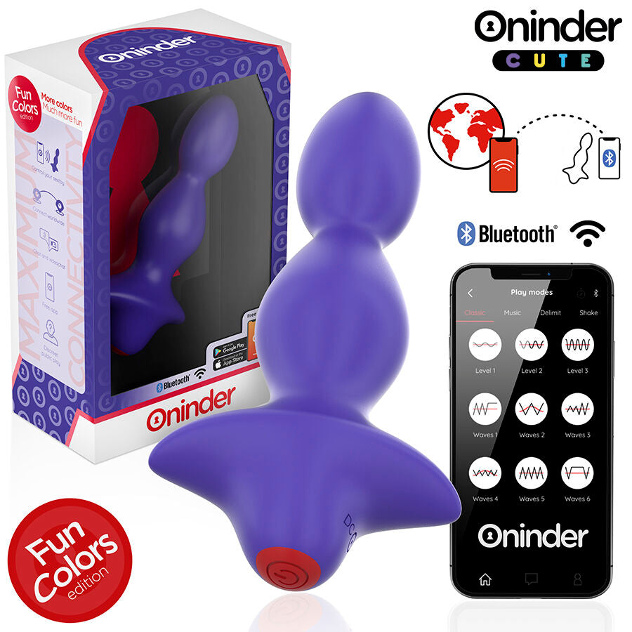 ONINDER CUTE - LOVE BUTT VIBRATING ANAL PLUG DILATOR - FREE WORLDWIDE APP - NOCTURNA DESIRES