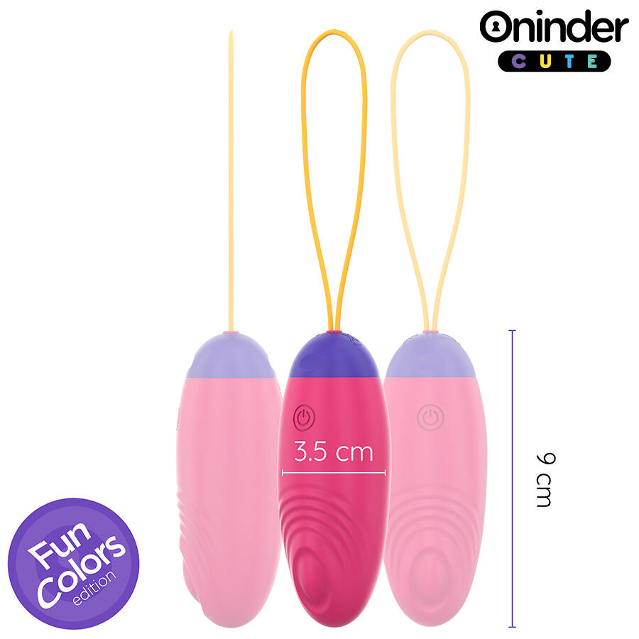 ONINDER CUTE - LOVE PLEASURE VIBRO-WAVE TAPPING SILICONE EGG - FREE GLOBAL APP - NOCTURNA DESIRES