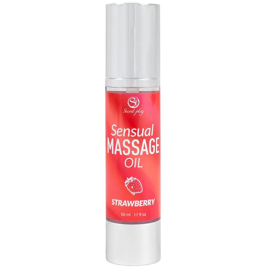 SECRETPLAY - STRAWBERRY MASSAGE OIL - NOCTURNA DESIRES