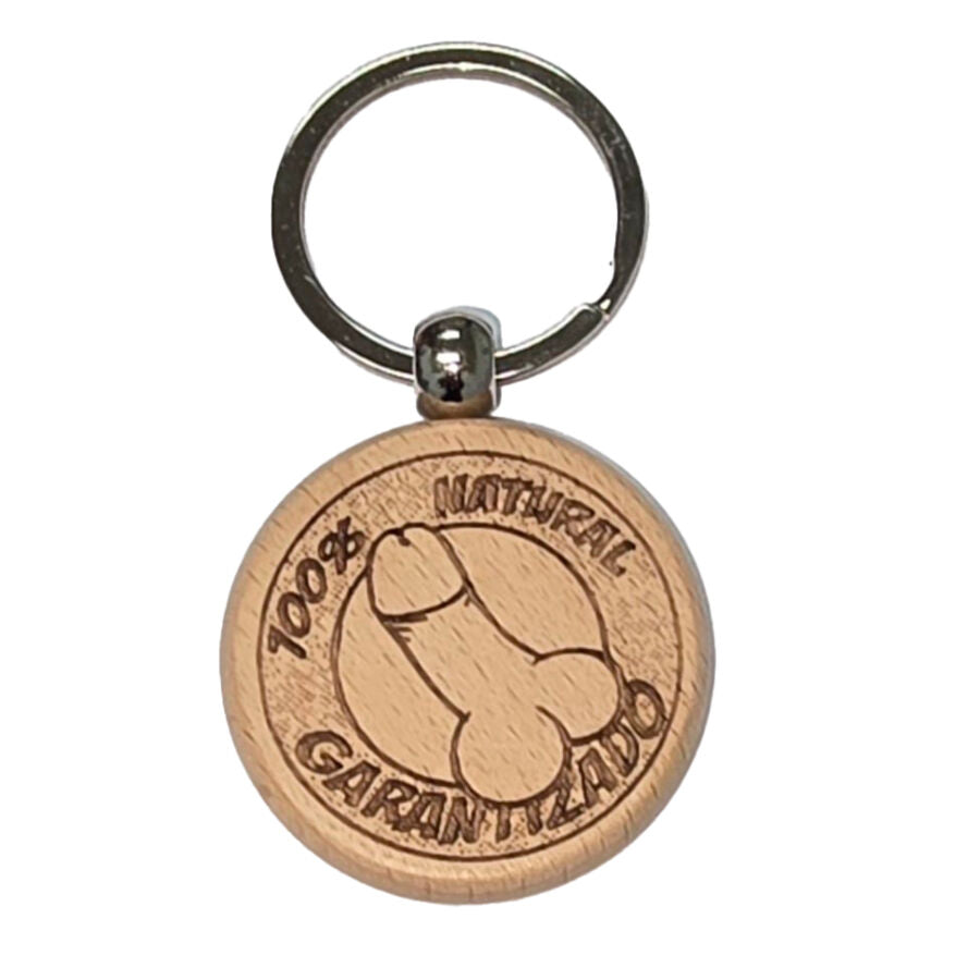 DIABLO PICANTE - WOODEN PENIS-SHAPED KEYCHAIN - NOCTURNA DESIRES