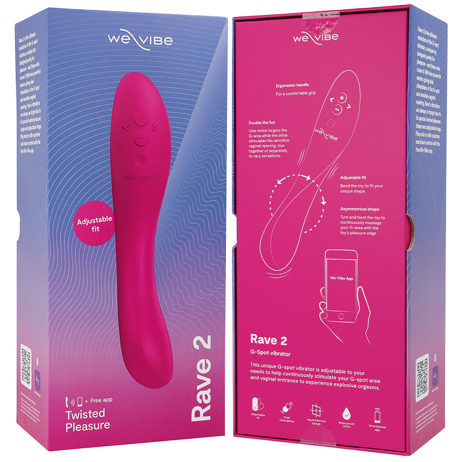WE-VIBE - RAVE 2 G-SPOT VIBRATOR PINK - NOCTURNA DESIRES