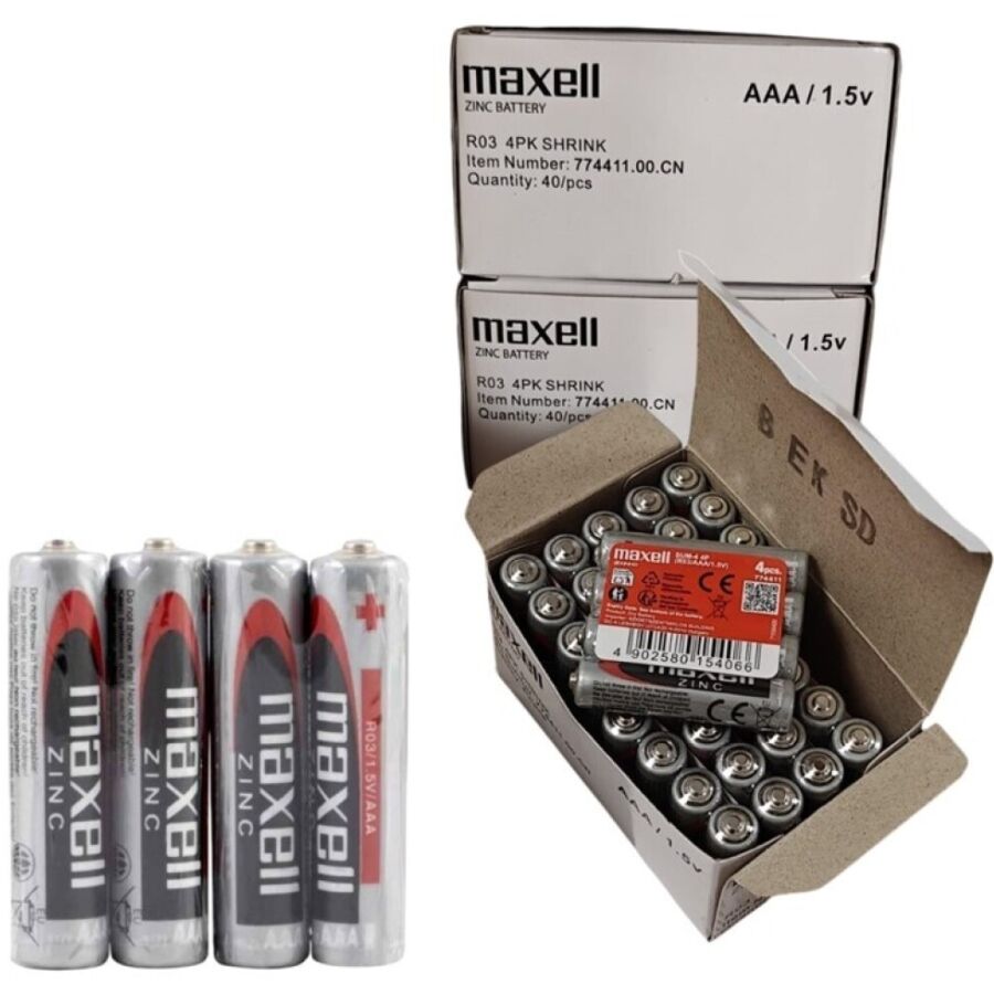 MAXELL - BATTERY SALINA MANGANESO AAA R03 RETRACTIL*4 - NOCTURNA DESIRES