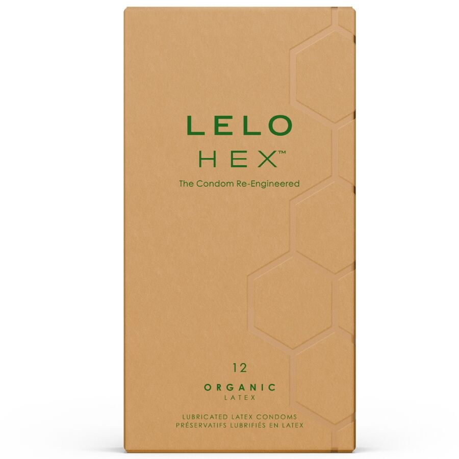 LELO - HEX ORGANIC CONDOM BOX 12 UNITS - NOCTURNA DESIRES