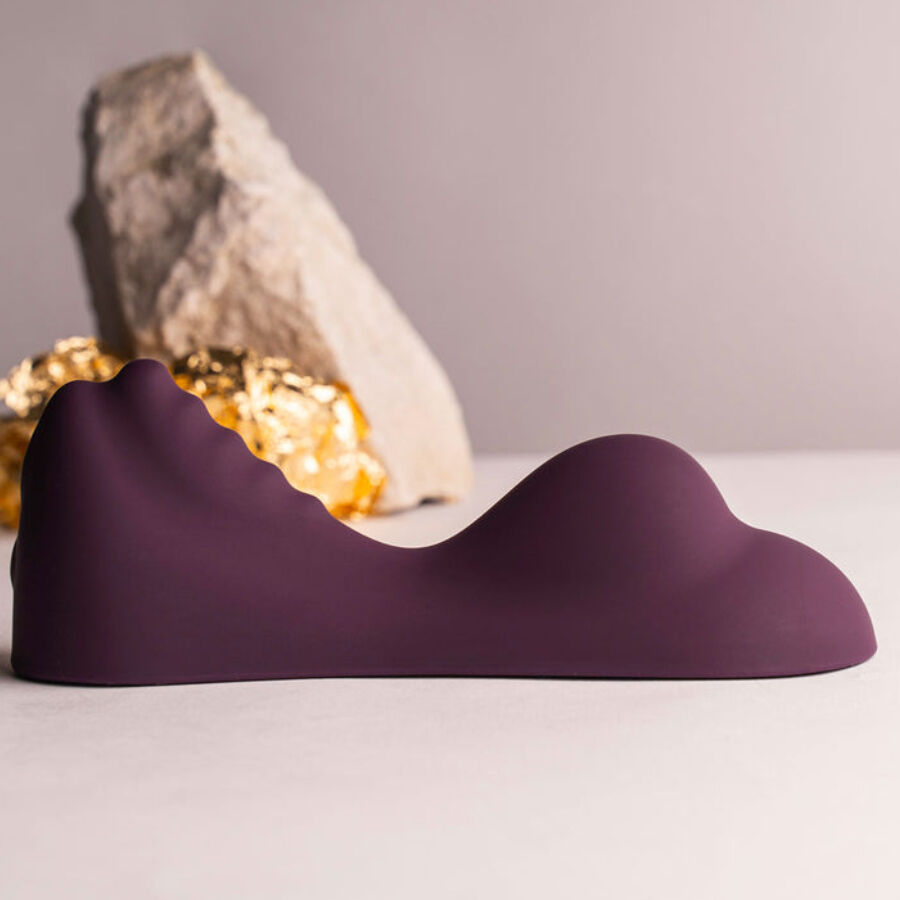 ROCKS- OFF - RUBY GLOW PURPLE SIT-ON VIBRATOR - NOCTURNA DESIRES