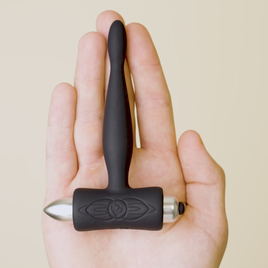 ROCKS- OFF - PETITE SENSATIONS TEAZER ANAL PLUG VIBRATOR BLACK - NOCTURNA DESIRES