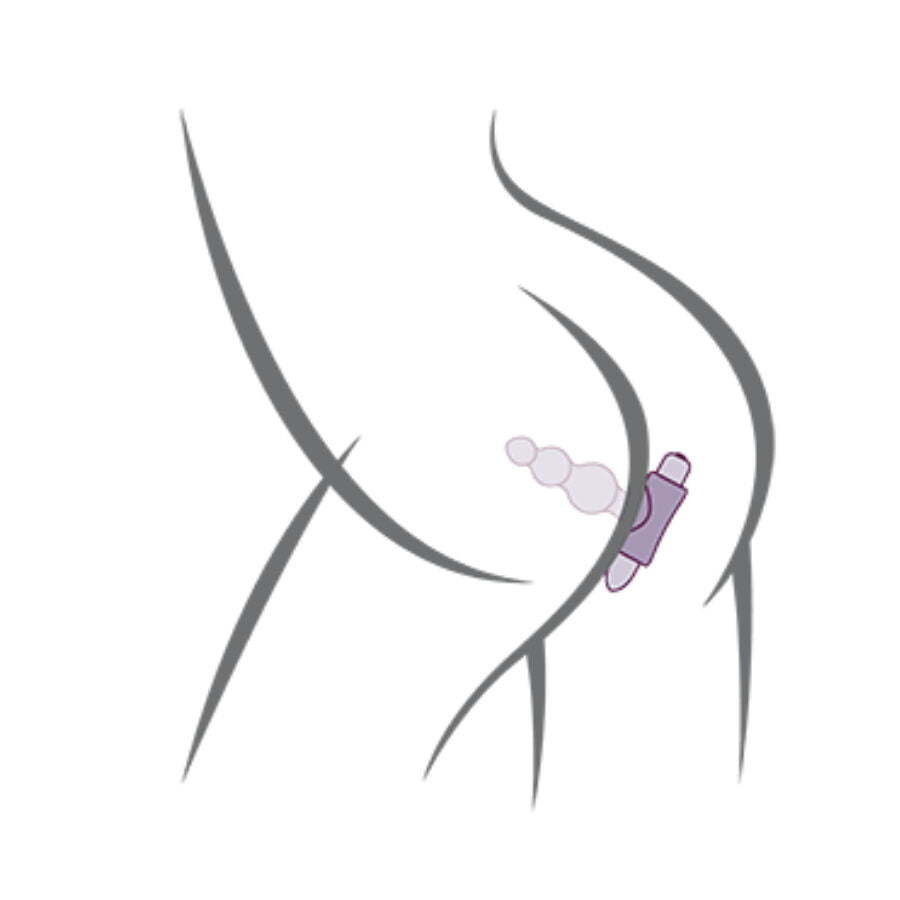ROCKS- OFF - PETITE SENSATIONS BUBBLES ANAL PLUG VIBRATOR BLACK - NOCTURNA DESIRES