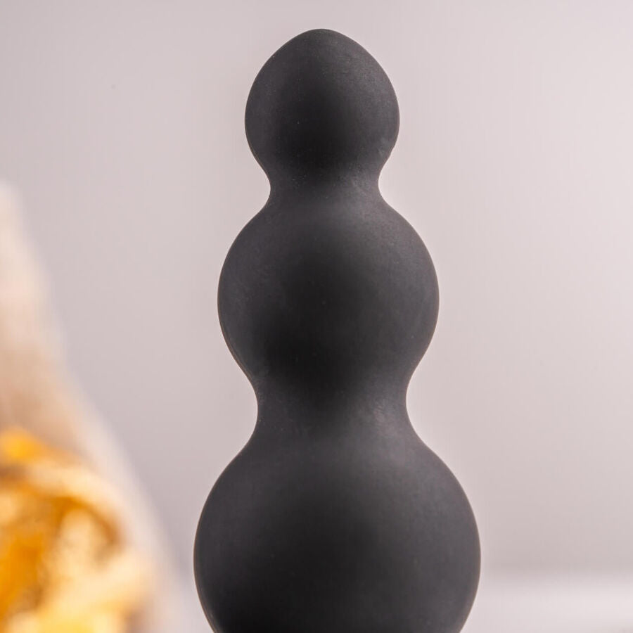 ROCKS- OFF - PETITE SENSATIONS BUBBLES ANAL PLUG VIBRATOR BLACK - NOCTURNA DESIRES