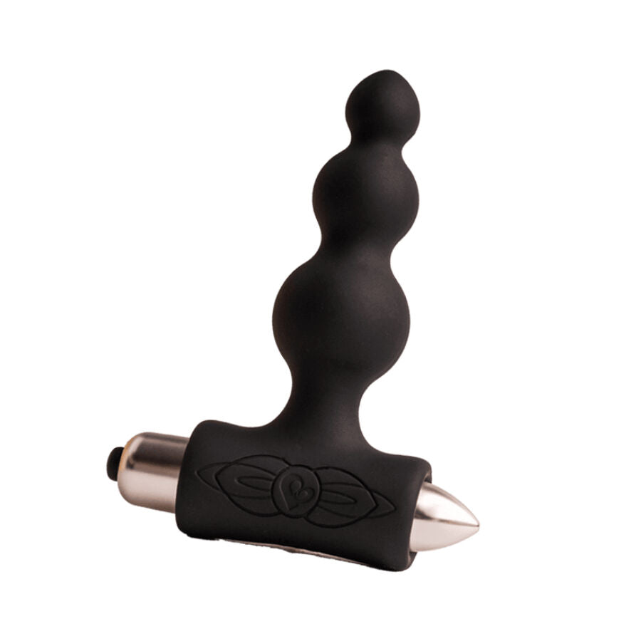 ROCKS- OFF - PETITE SENSATIONS BUBBLES ANAL PLUG VIBRATOR BLACK - NOCTURNA DESIRES