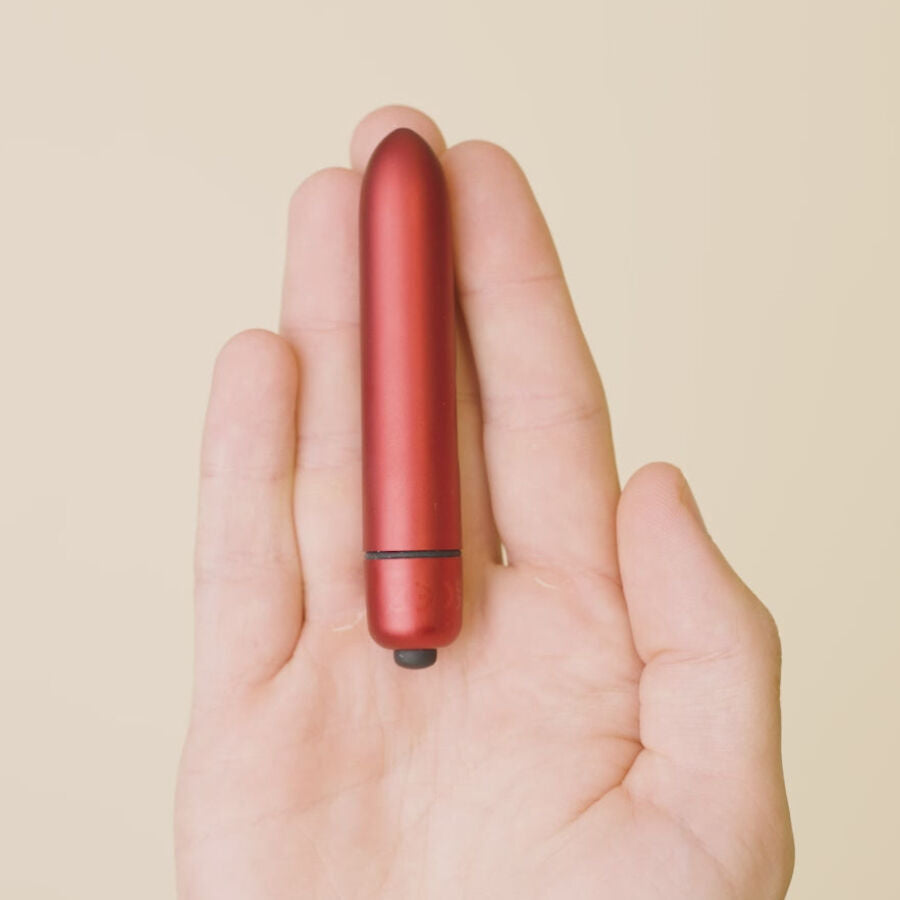 ROCKS-OFF - RO-90 SCARLET VELVET VIBRATING BULLET RED - NOCTURNA DESIRES