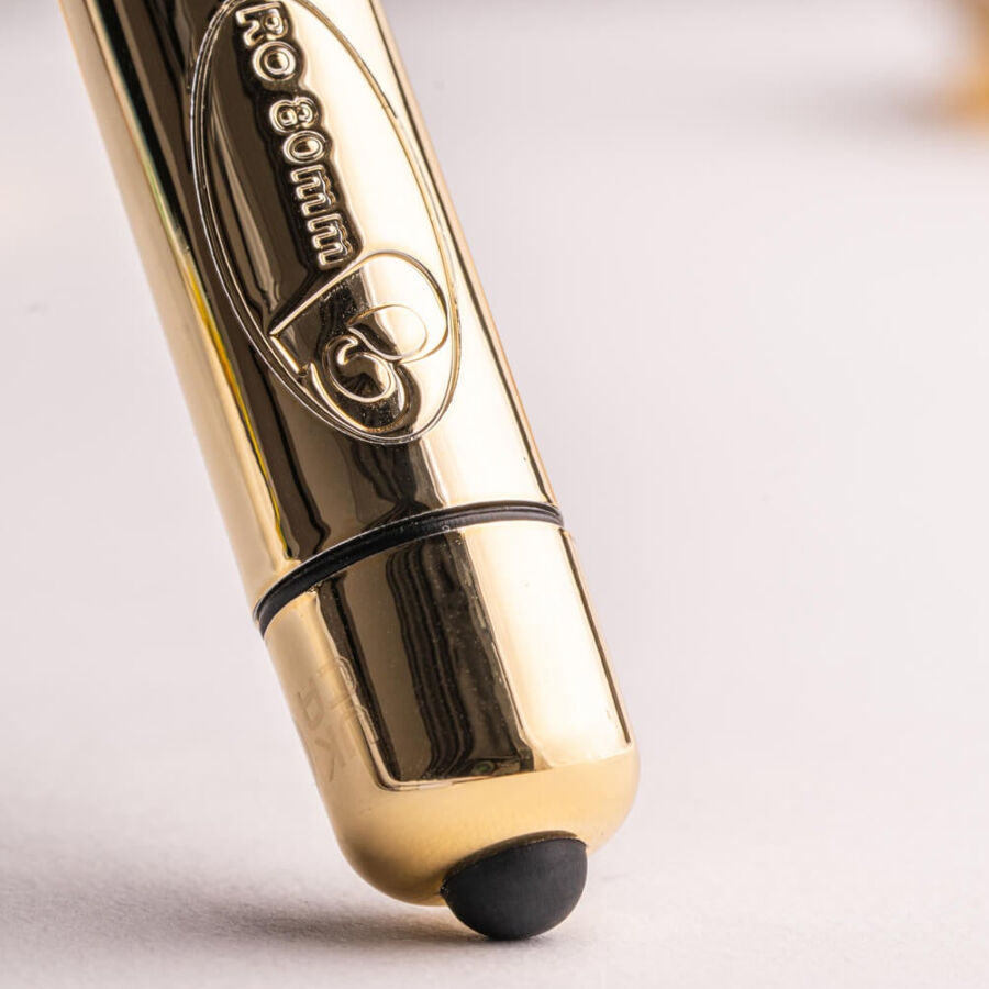 ROCKS- OFF - RO-80 CHAMPAGNE GOLDEN VIBRATING BULLET - NOCTURNA DESIRES