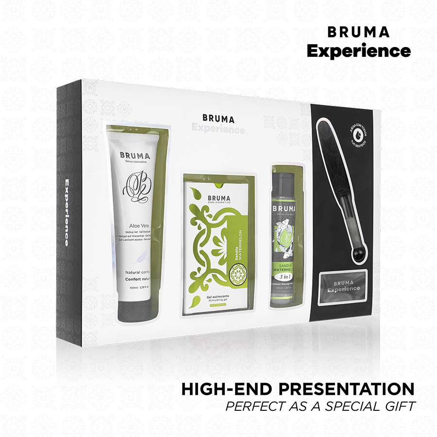 BRUMA XPERIENCE - SWEET WATERMELON TEMPTATION KIT WITH ORGASM ENHANCER - NOCTURNA DESIRES