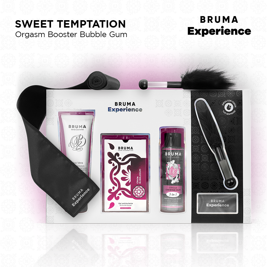 BRUMA XPERIENCE - SWEET GUM TEMPTATION KIT WITH ORGASM ENHANCER - NOCTURNA DESIRES