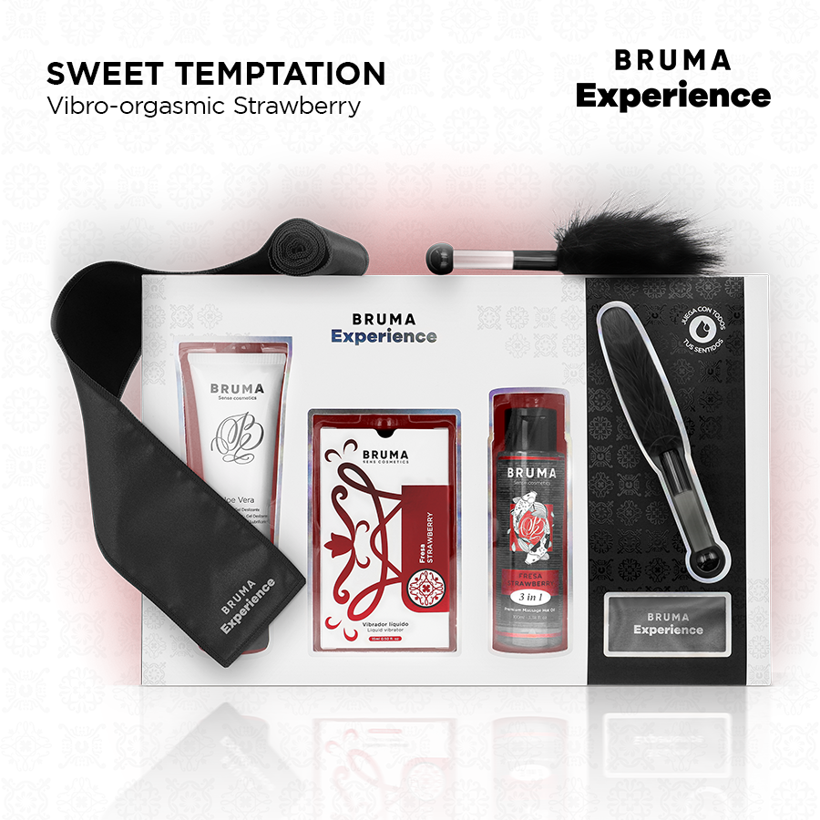 BRUMA XPERIENCE - SWEET STRAWBERRY VIBRO-ORGASMIC TEMPTATION KIT - NOCTURNA DESIRES