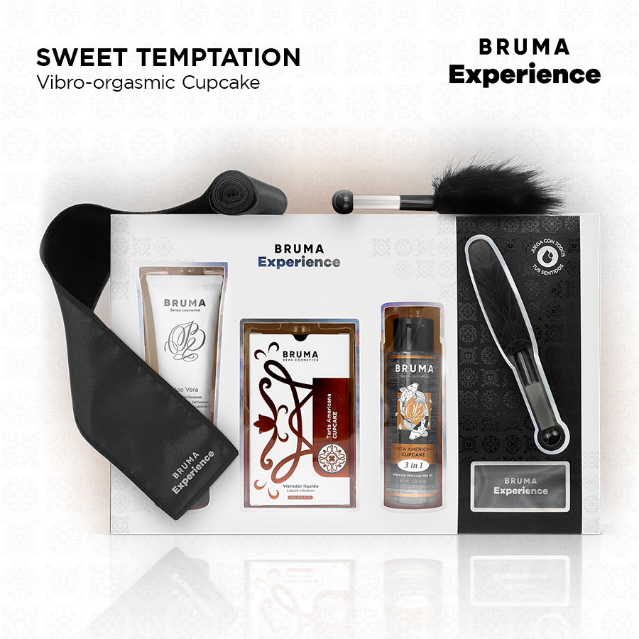 BRUMA XPERIENCE - SWEET TEMPTATION KIT VIBRO-ORGASMIC AMERICAN CAKE - NOCTURNA DESIRES