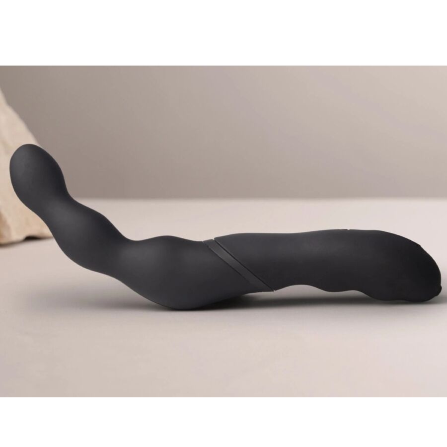 ROCKS-OFF - BLACK PROSTATE AND ANAL VIBRATOR ADAPTER - NOCTURNA DESIRES