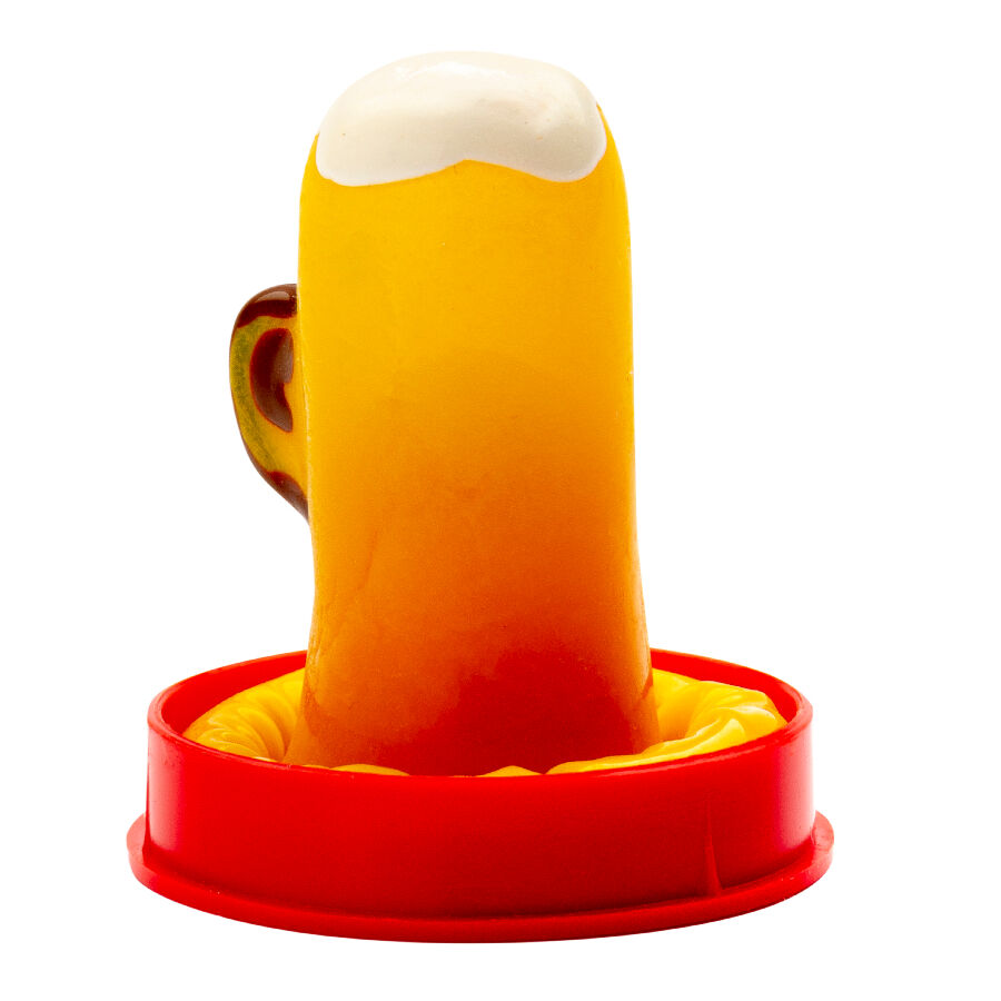 CONDOMERIE - HANDPAINTED NOVELTY CONDOMS GLASS OF BEER - NOCTURNA DESIRES