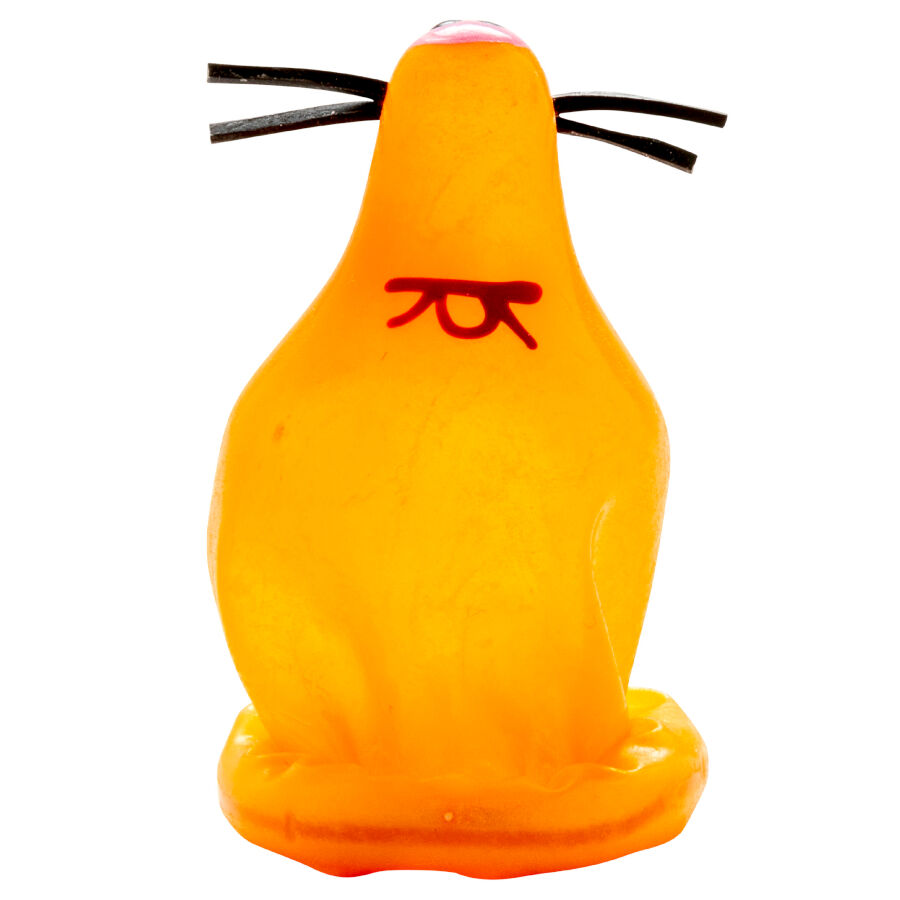 CONDOMERIE - HANDPAINTED NOVELTY CONDOMS FOX GLUED - NOCTURNA DESIRES