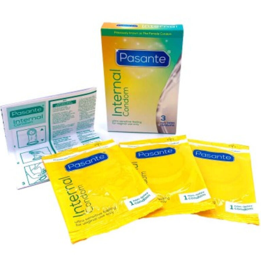PASANTE - INTERNAL CONDOM NON-LATEX 3 UNITS - NOCTURNA DESIRES