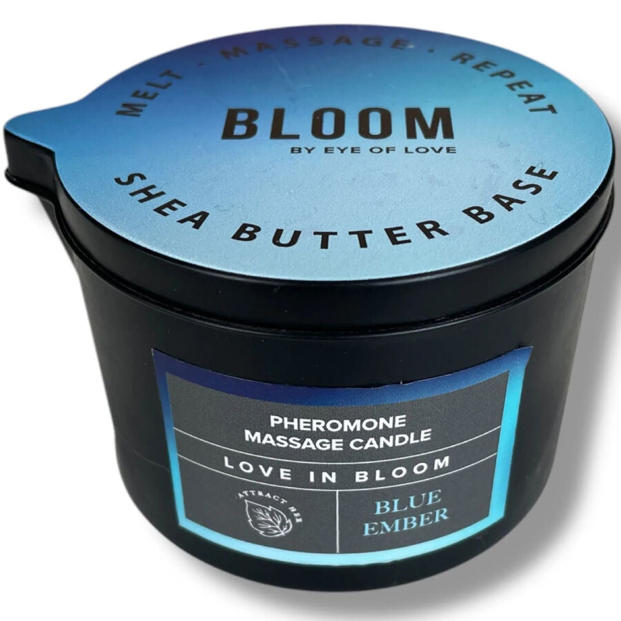 EYE OF LOVE - BLOOM MASSAGE CANDLE INDICA BLUE EMBER 150 ML - NOCTURNA DESIRES