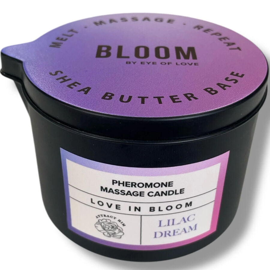 EYE OF LOVE - BLOOM MASSAGE CANDLE INDICA LILAC DREAM 150 ML - NOCTURNA DESIRES