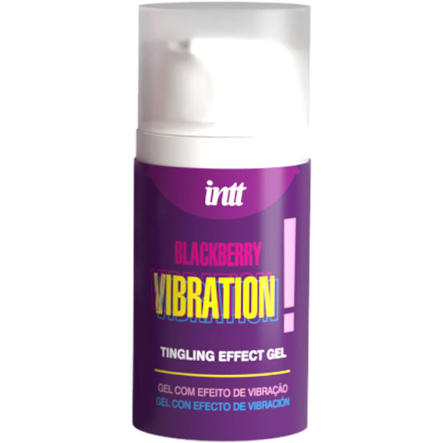 INTT RELEASES - LIQUID VIBRATING GEL BLACKBERRY FLAVOR 15 ML - NOCTURNA DESIRES