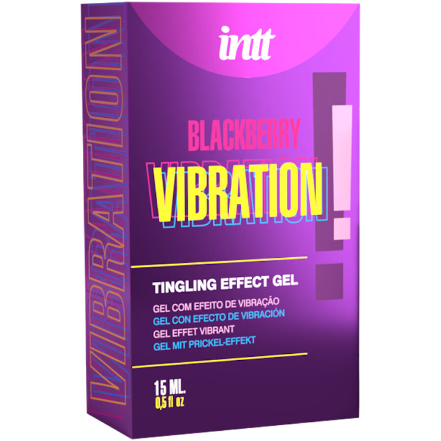 INTT RELEASES - LIQUID VIBRATING GEL BLACKBERRY FLAVOR 15 ML - NOCTURNA DESIRES