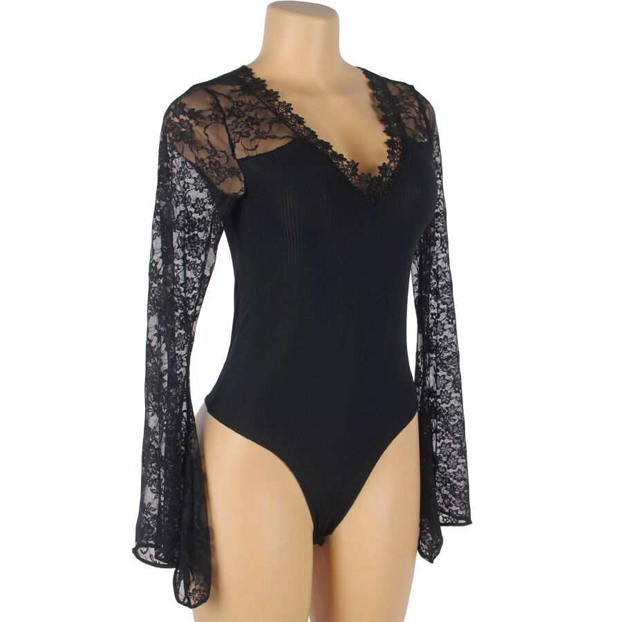 SUBBLIME - TEDDY FLORAL PATTERN LONG SLEEVE S/M SUBBLIME BODIES NOCTURNA DESIRES