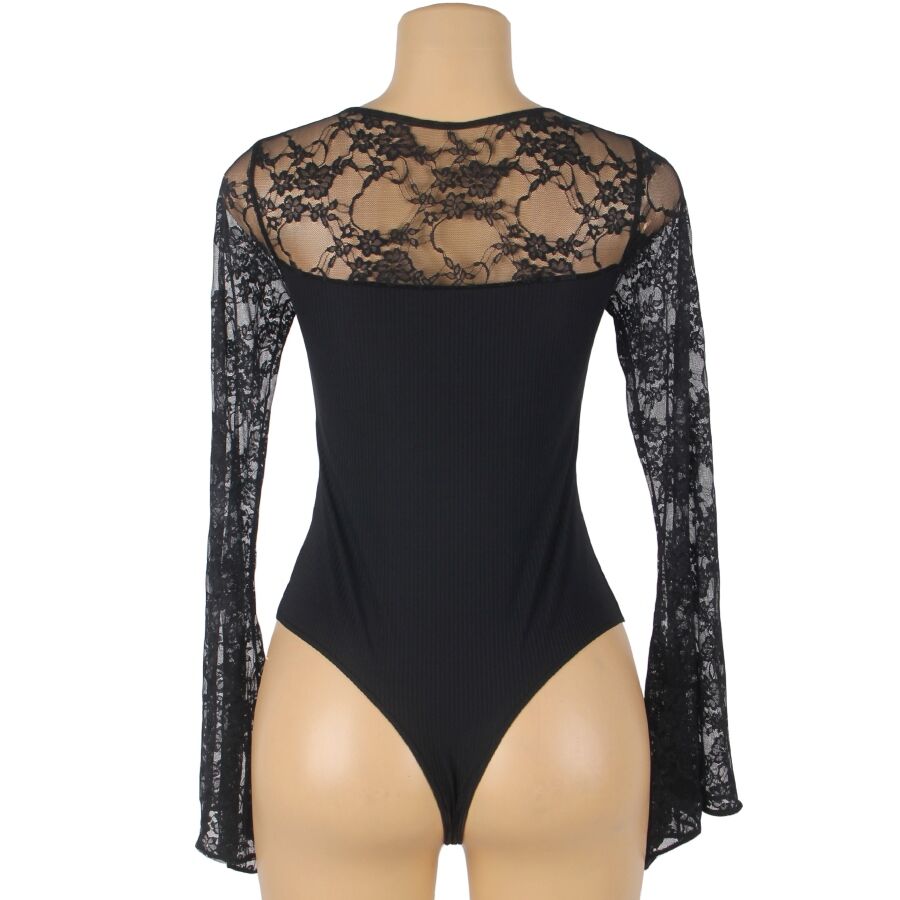 SUBBLIME - TEDDY FLORAL PATTERN LONG SLEEVE L/XL SUBBLIME BODIES NOCTURNA DESIRES