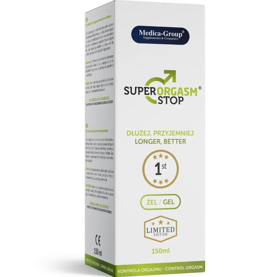 MEDICA GROUP - SUPER ORGASM STOP INTIMATE GEL FOR MEN 150 ML - NOCTURNA DESIRES