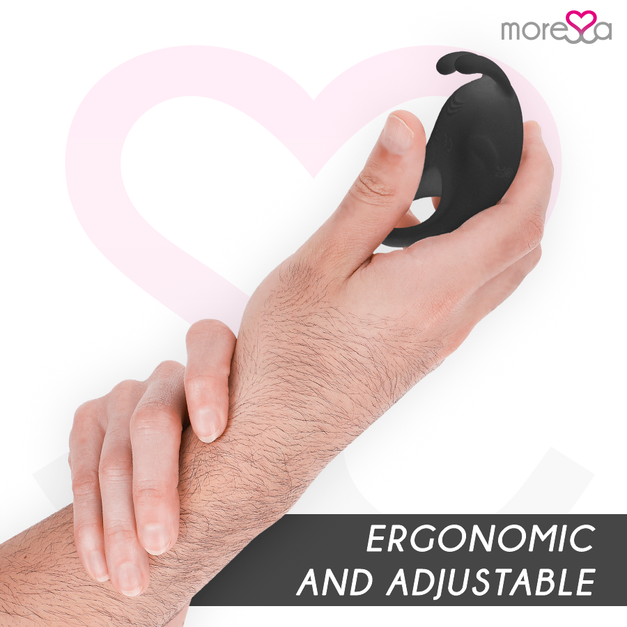 MORESSA - BRAD PREMIUM SILICONE RECHARGEABLE BLACK - NOCTURNA DESIRES